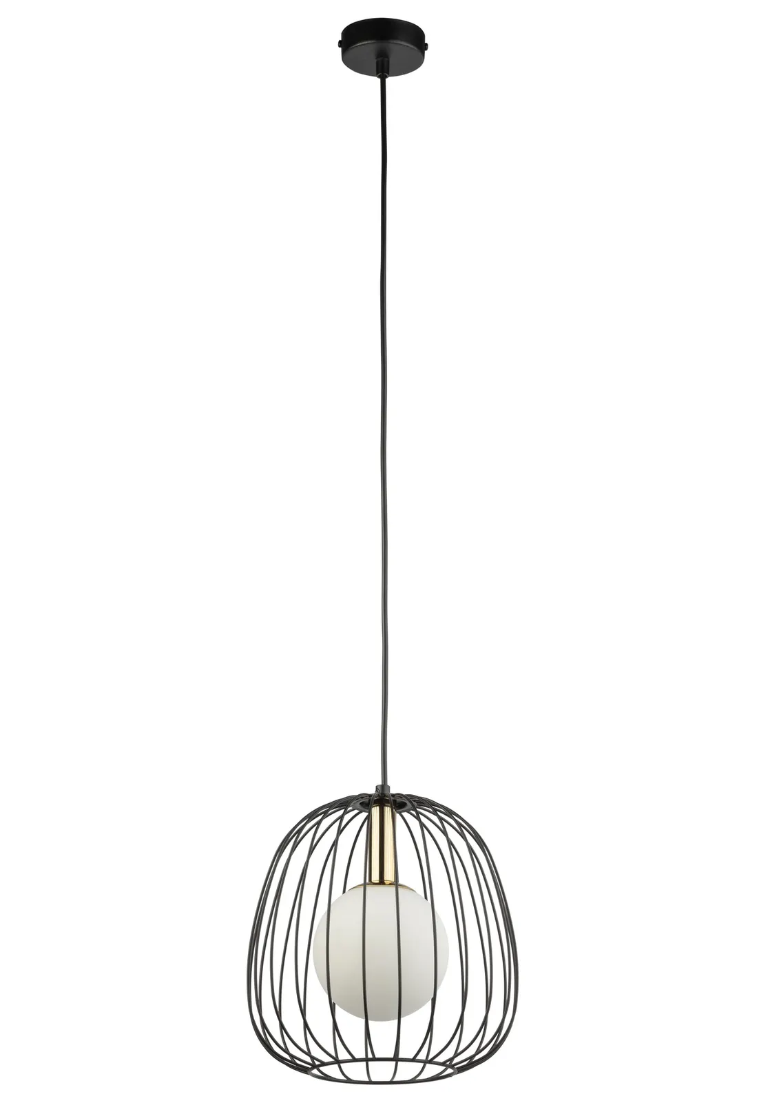 Lampa wisząca BELL 1 S czarno-złota