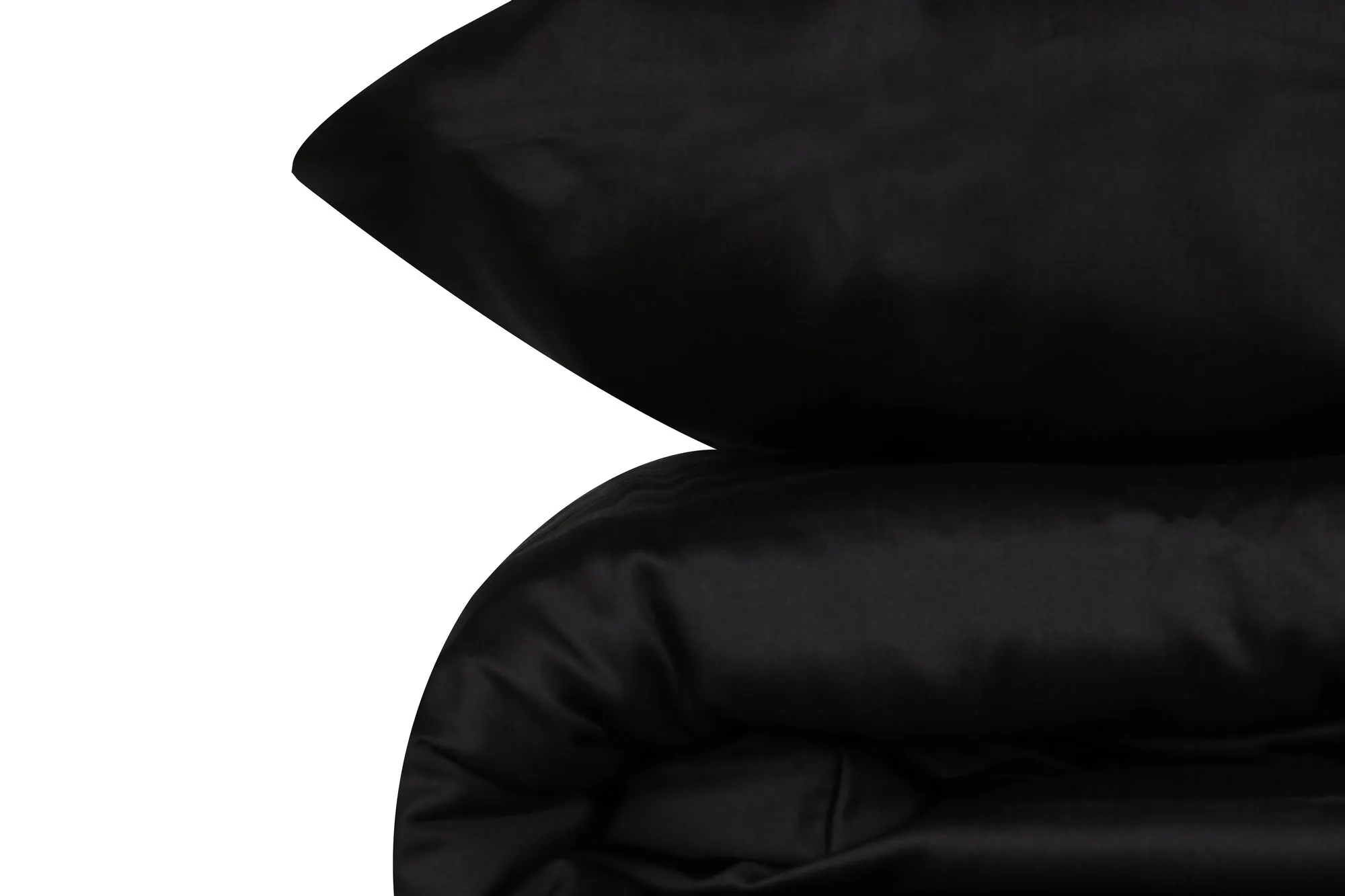 Komplet pościeli satynowej ELEGANT 240x220 cm poszewka 2szt. 60x60 czarny
