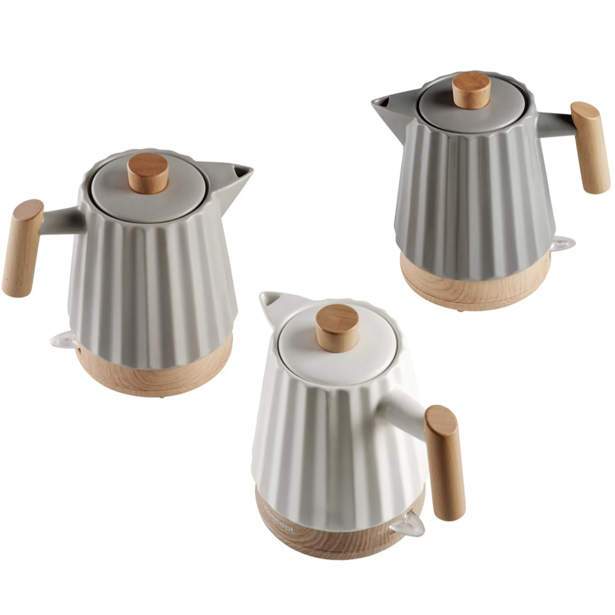 image czajnik, kuchenka, drewniane, metalowy, kolor szary