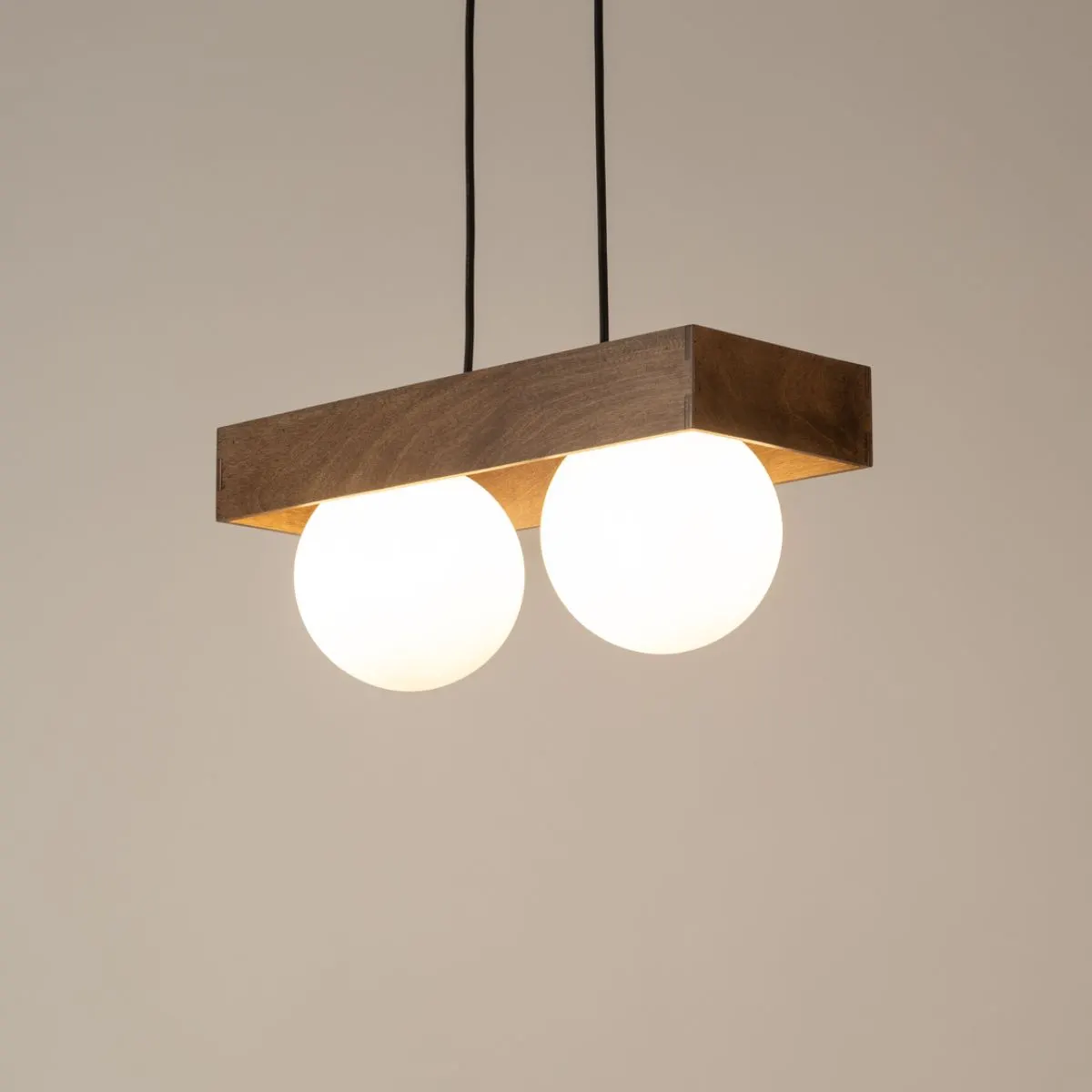 Lampa wisząca BLOOM 2 brązowo-czarna - SI_33664