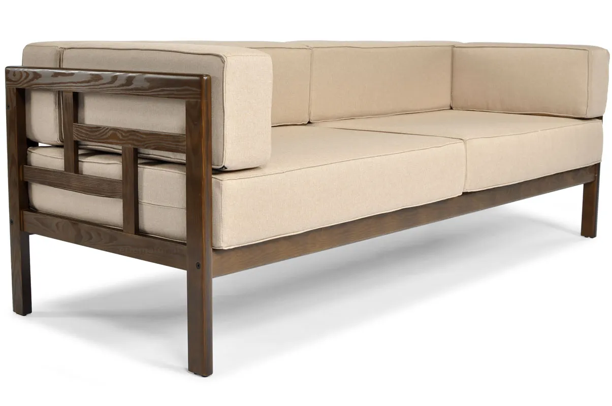 Sofa ogrodowa EDEN 3-osobowa - brązowy, beżowy
