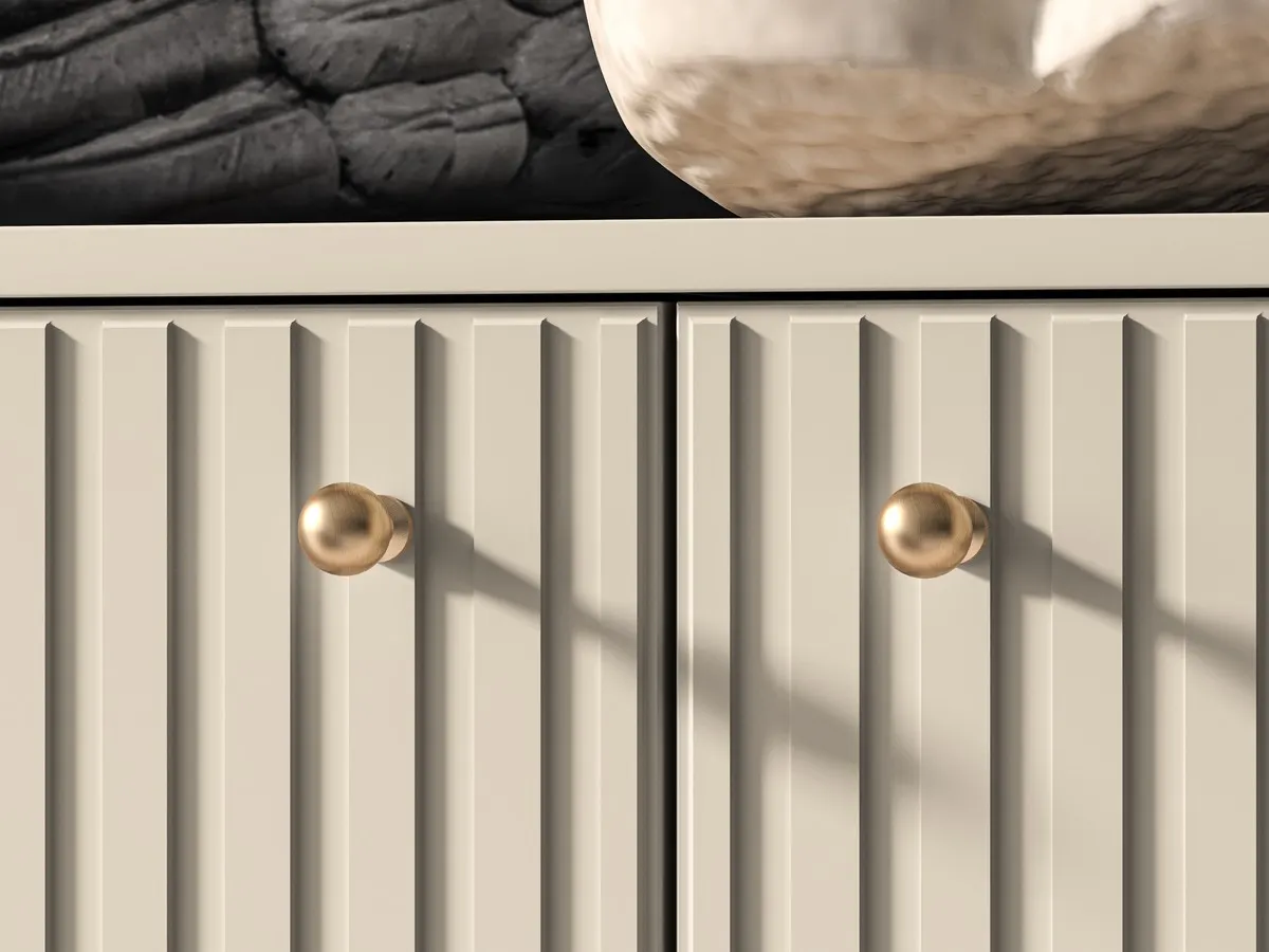 Komoda 2-drzwiowa z szufladami SOPHIE 160 cm kaszmirowa - 1SOPH04-001