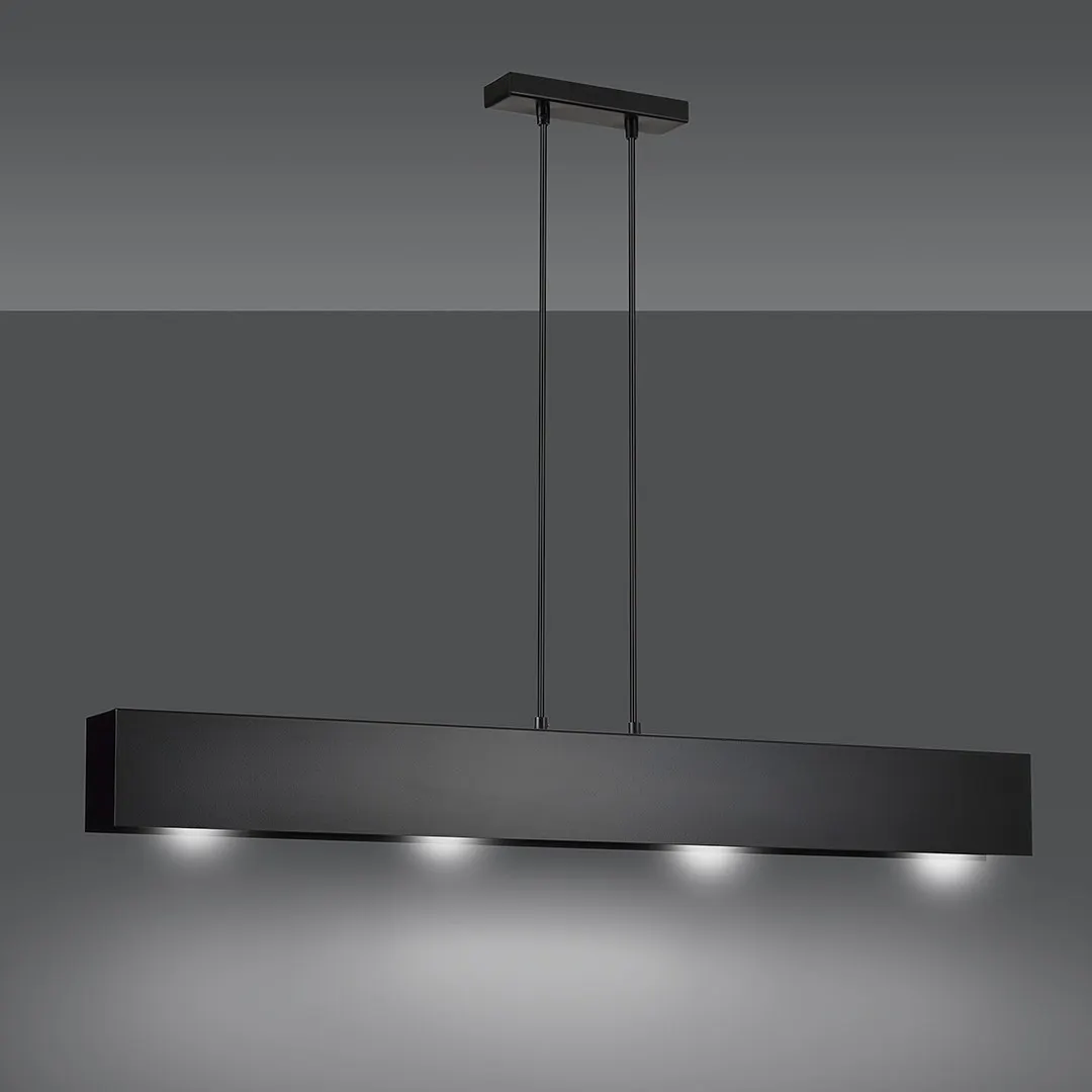 Lampa wisząca GENTOR 4 czarny — zdjęcie 4