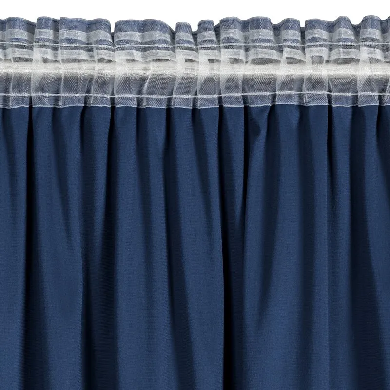 ZASŁONA GOTOWA CARLI NA TAŚMIE 140 X 270 CM GRANATOWY - EU_454033