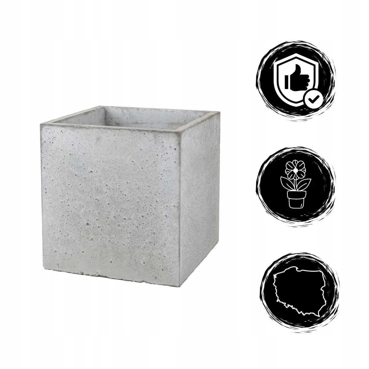 DONICZKA zewnętrzna betonowa SEVRAN szara - LD_TZ000545