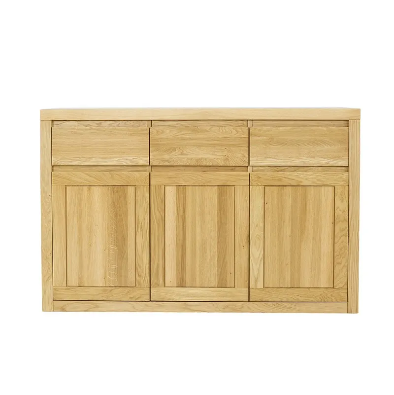 Komoda dębowa KD302 Naturalny DREWMAX — zdjęcie 2