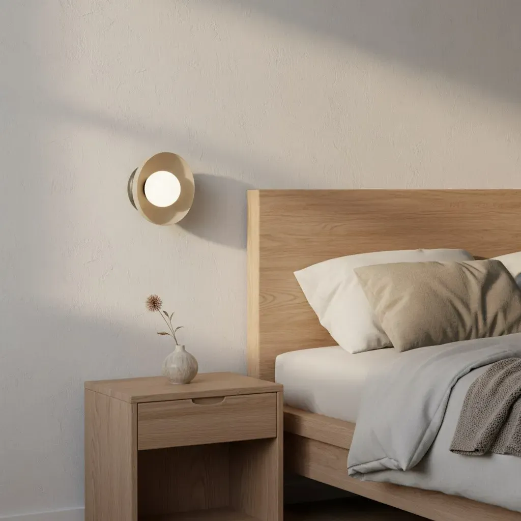 Kinkiet metalowy OZZY K1 BL beżowy - 1517/K1