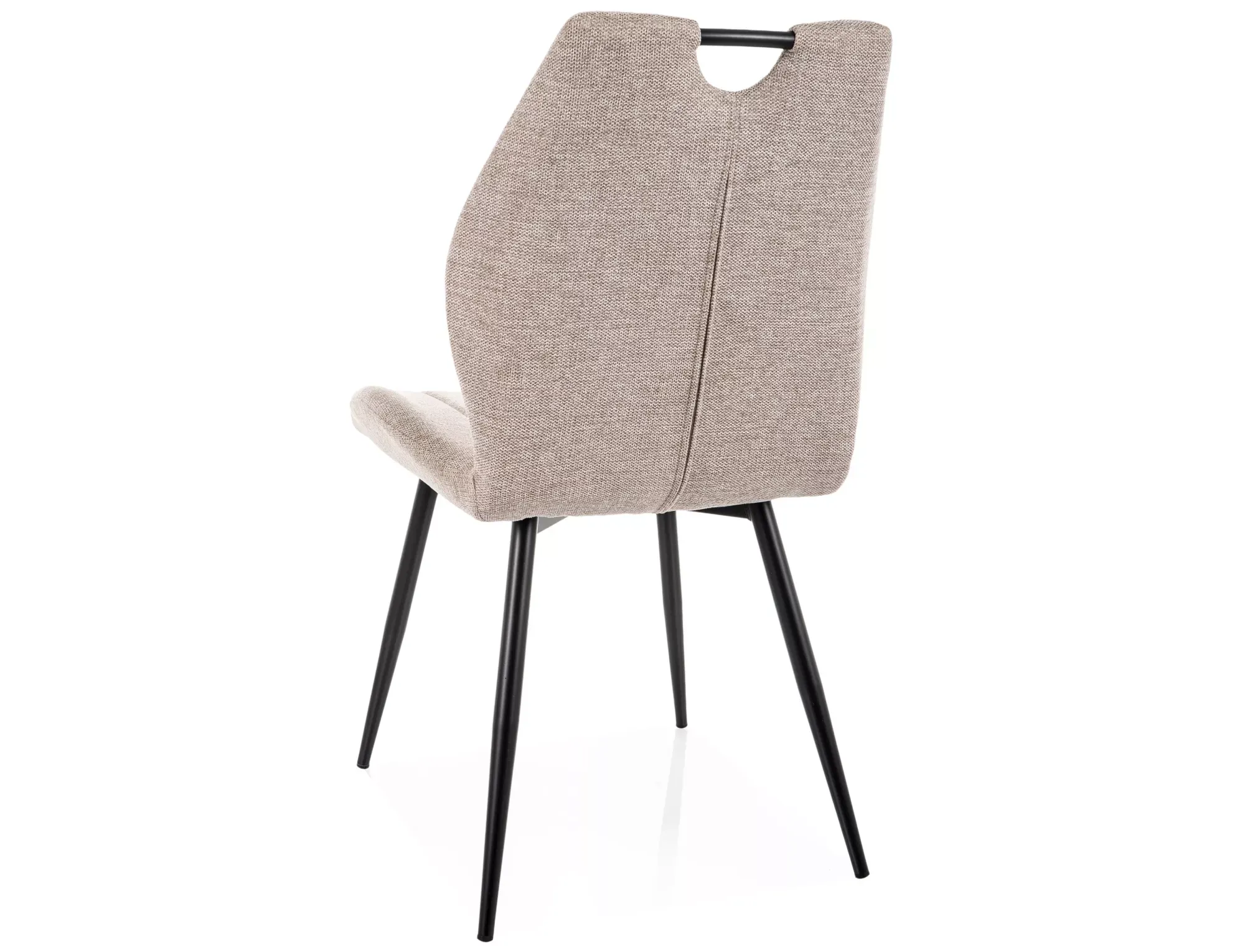 Krzesło ARCO BREGO jasny beżowy czarny - ARCOBRCJBE