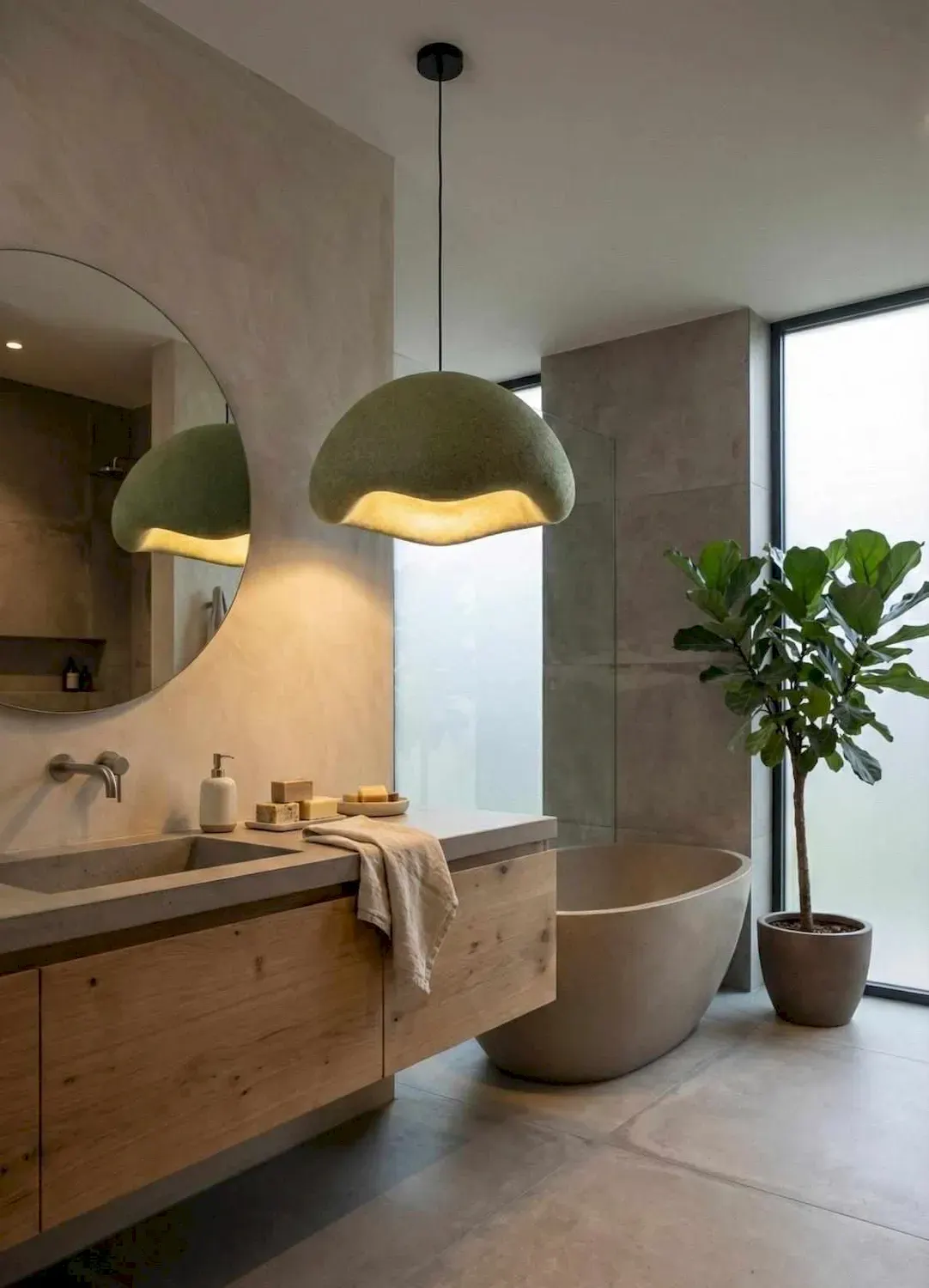 Lampa wisząca LM-01-BBYBT9 khaki 3-punktowa