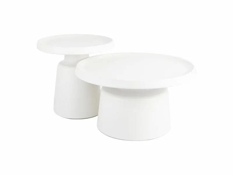 Zestaw stolików kawowych RODOS JASNY SZARY FI50 FI70 Zestaw stolików kawowych RODOS JASNY SZARY FI50 FI70