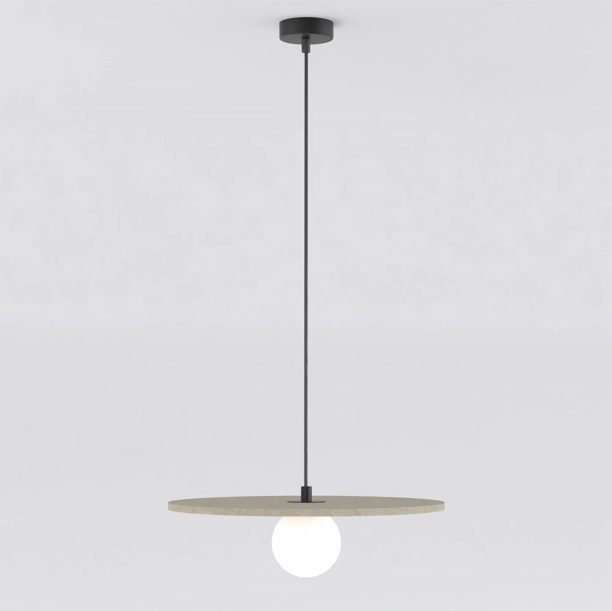 Lampa wisząca filcowa CALMA 1 beżowa