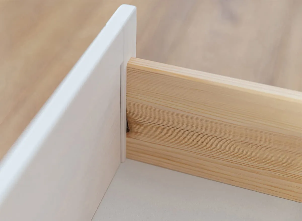 Szafa MARONE ELITE 1-drzwiowa z 2 szufladami - biały, złocisty - PLMEL27