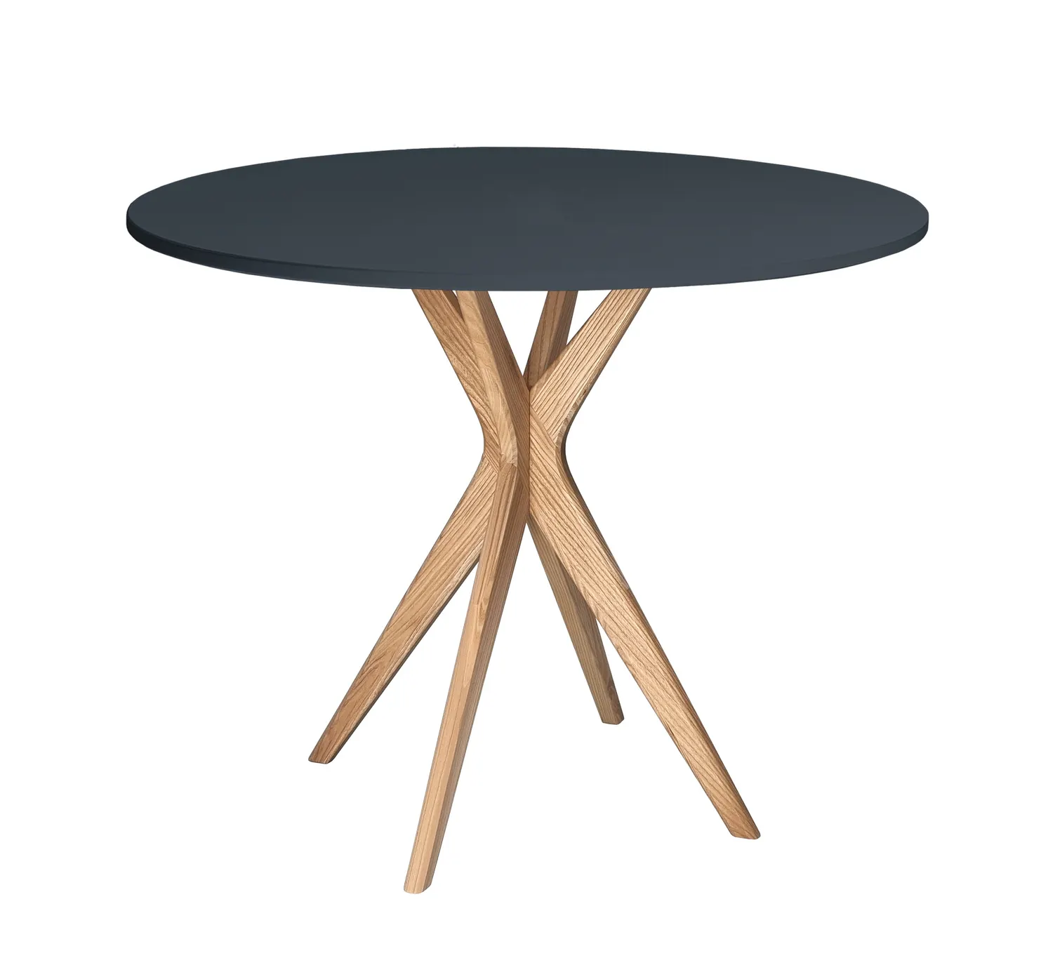 Stół okrągły jadalniany JUBI śr. 90cm grafitowy Stolik kawowy, Meble, Tabela, Stół do jadalni