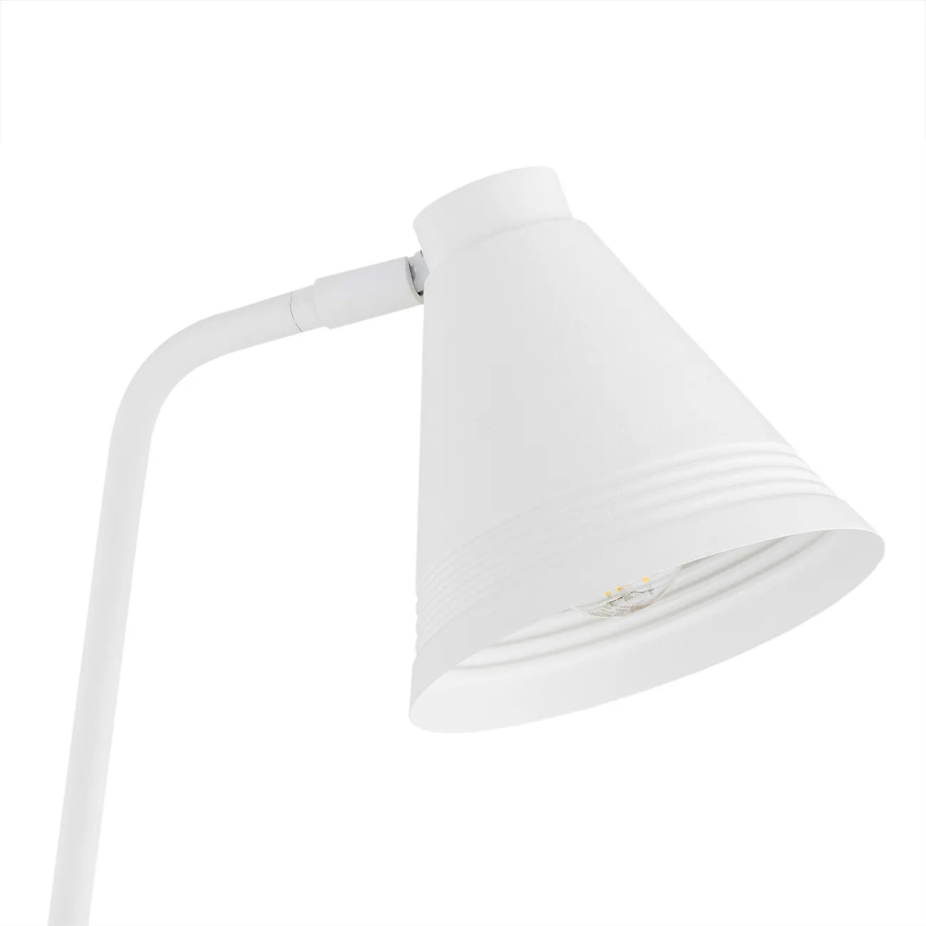 Lampa podłogowa AVALONE metalowa biała regulowana 168x30cm - 8001