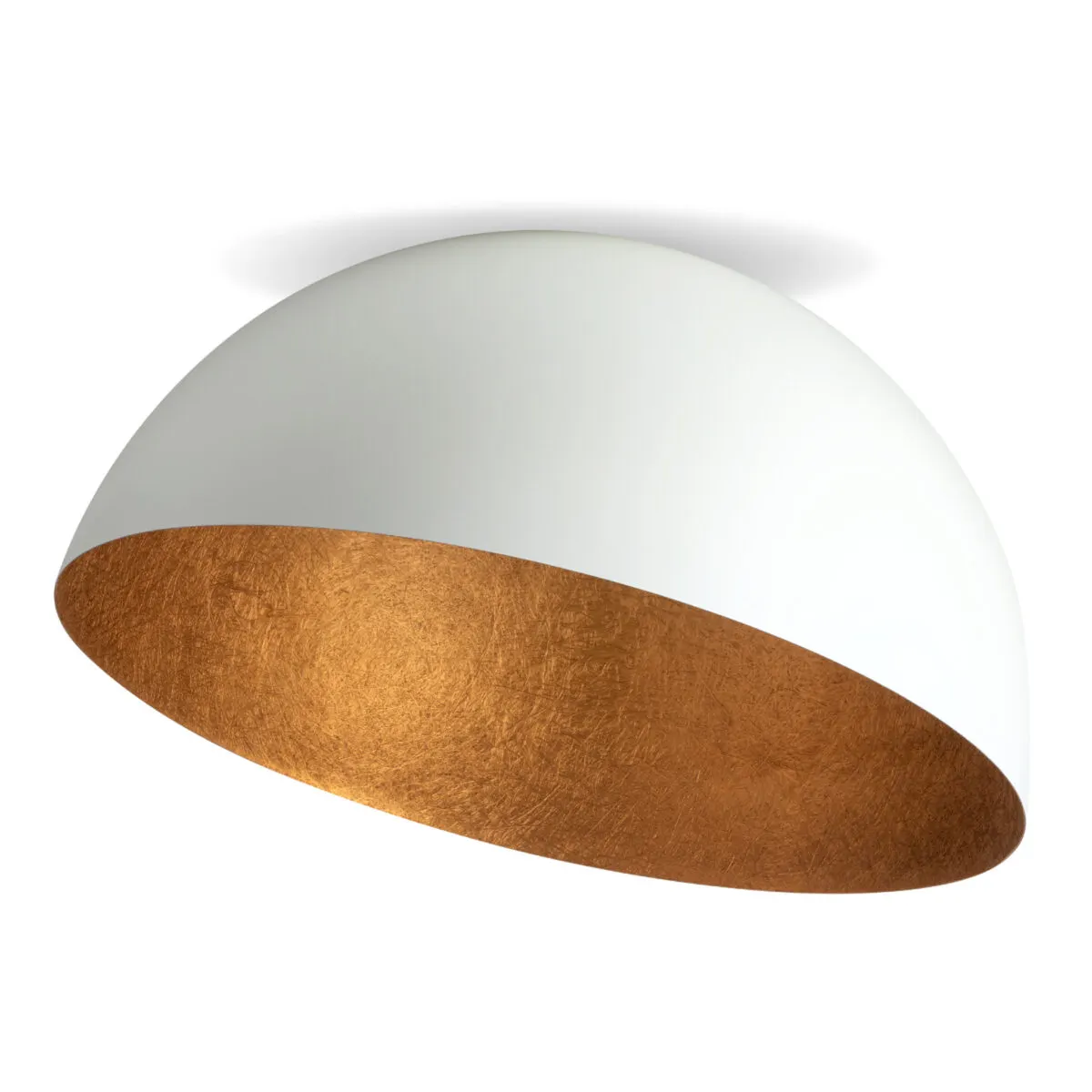 Plafon SFERA 70 biało-miedziany