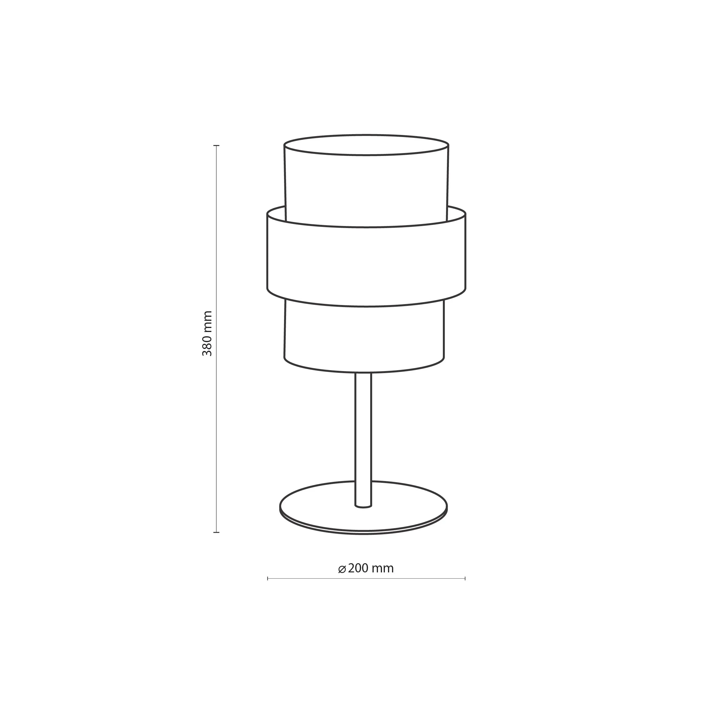 Lampka nocna CALISTO czarna ze złotym elementem oraz wnętrzem 38x20cm - TK_4705