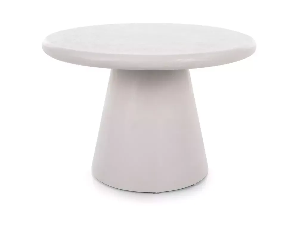 Stolik kawowy AURORA okrągły 60 cm jasnoszary Signal