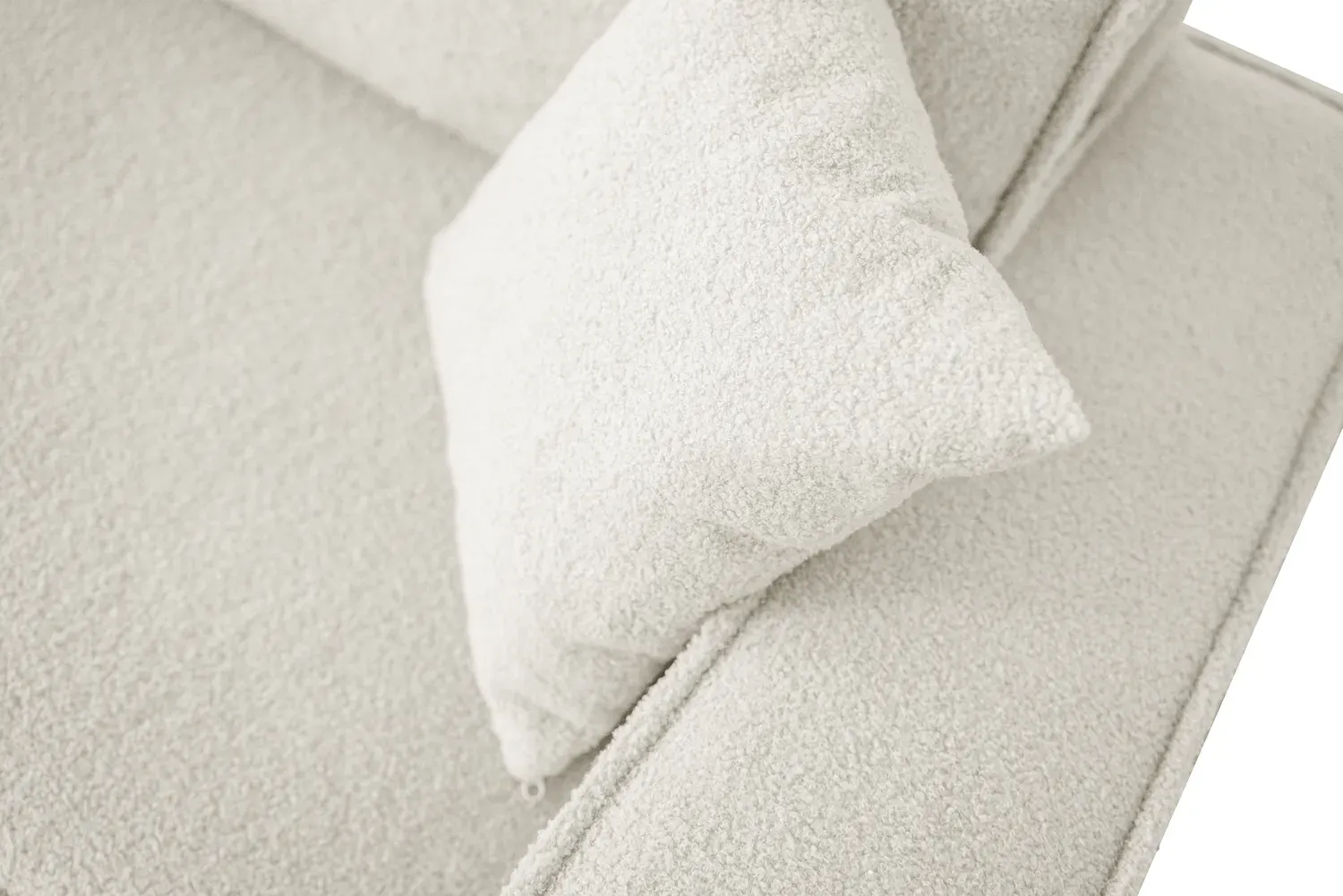 Narożnik uniwersalny KARL L 244cm rozkładany boucle tkanina Quelle 02 ecru - NAROZNIK_KARL_QUELLE02