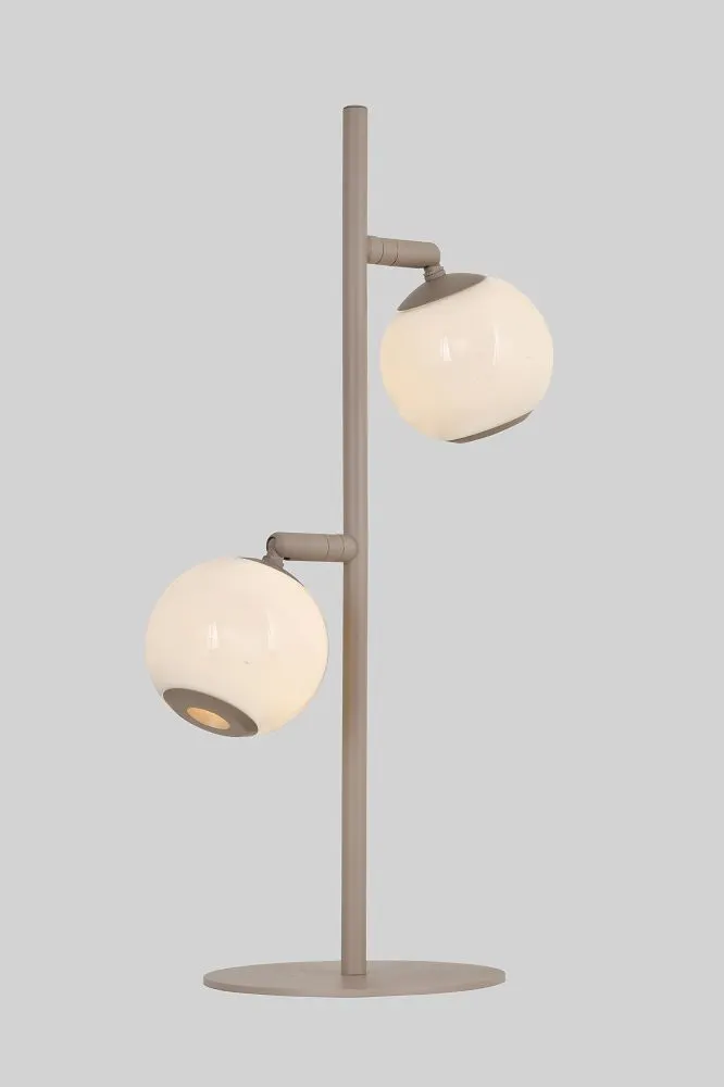 Lampa stołowa LUBERON dwójka LED piaskowy kaszmirowy — zdjęcie 3