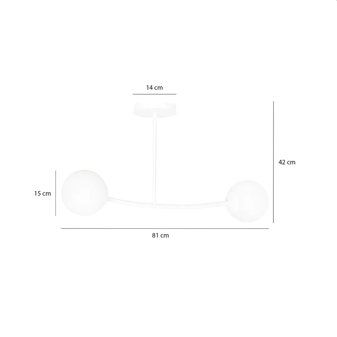 Lampa sufitowa HALLDOR Biały 1025/2 - 1025/2